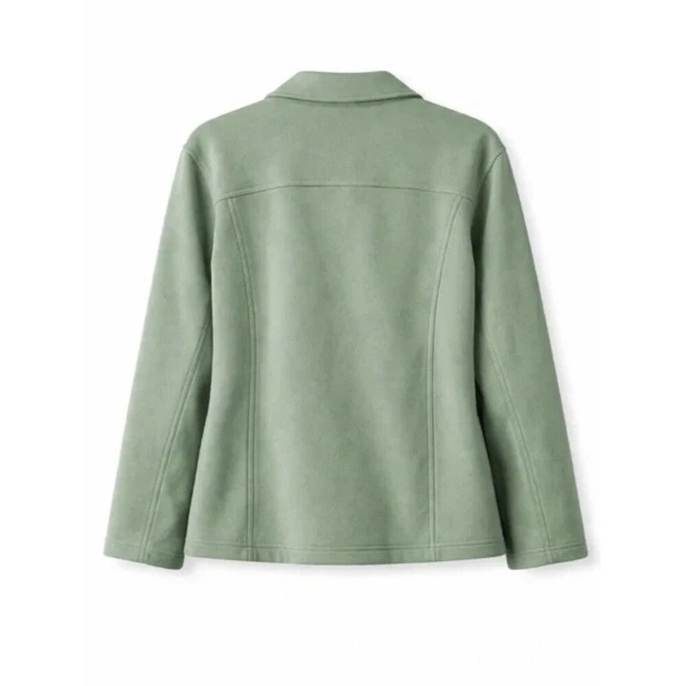 Tommy Bahama Marina Del Mar French Terry Peacoat Jacket Womens Medium Fern Green - Picture 3 of 8
